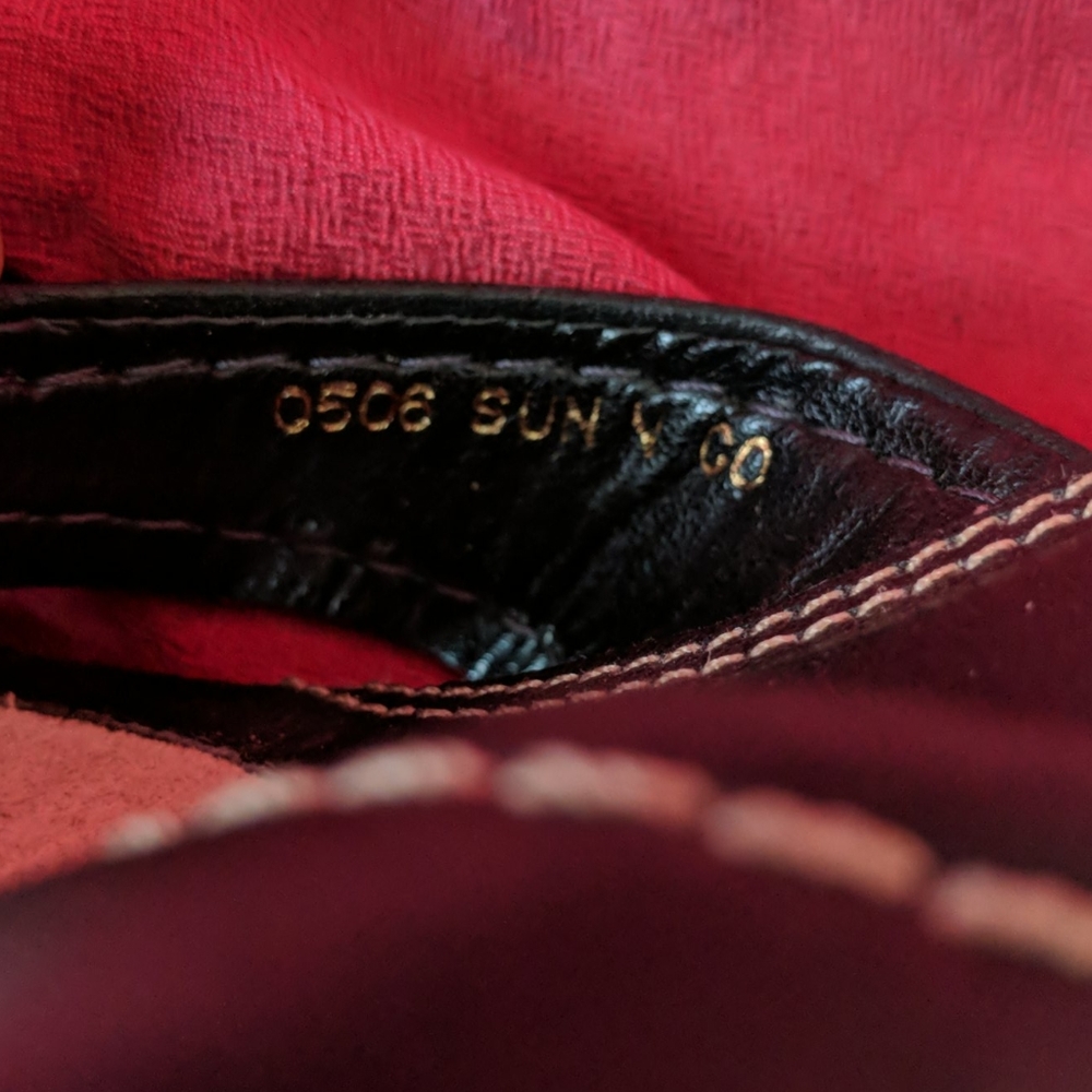 New aerosoles comfort leather sandal heel - Picture 5 of 6